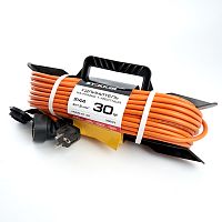 Удлинитель-шнур на рамке 1-местный с/з Stekker, HM05-01-30 (ТЕН303-195), 3*1,5мм2, 30м, 220В, 16А, Home, оранжевый
