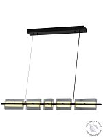 Люстра подвесная линейная черная LED 18Вт 103см Zortes LOFT ZRS.1802.100