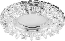 Светильник встраиваемый с белой LED подсветкой Feron CD927 потолочный MR16 G5.3 прозрачный