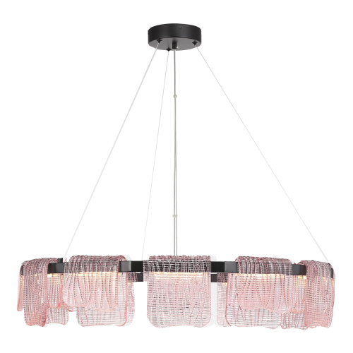 SL6021.403.66 Светильник подвесной ST-Luce черный/розовый LED 1*66W 3000K VOILE фото 4