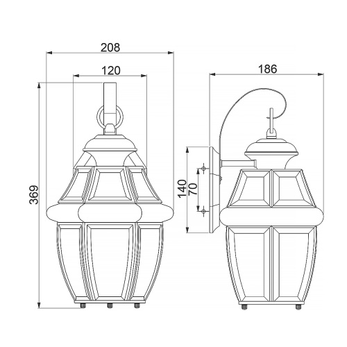 Настенный фонарь Quoizel, Арт. QZ-NEWBURY2-M-AC фото 2