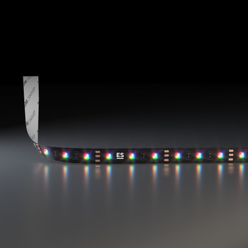 Светодиодная лента 24 В 14,4 Вт/м 60 Led/м 5050 IP20, RGB, Black, 5 м Лента светодиодная 24V 14,4W 60Led 5050 IP20 RGB, Black, 5м фото 2
