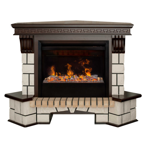 Электрокамин RealFlame Stone Coner AO античный дуб c Helios 26 SBG Электрокамин RealFlame Stone Coner AO античный дуб c Helios 26 SBG