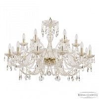 Люстра хрустальная 105/12+6/360 G Bohemia Ivele Crystal (Богемия Ивеле Кристалл)