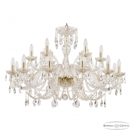 Люстра хрустальная 105/12+6/360 G Bohemia Ivele Crystal (Богемия Ивеле Кристалл) Люстра хрустальная 105/12+6/360 G Bohemia Ivele Crystal (Богемия Ивеле Кристалл)