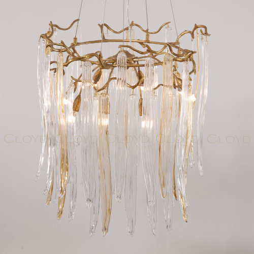 Люстра Cloyd SULAWESI C8 / Ø61 см - латунь - желт. стекло (арт.10398) фото 2 Люстра Cloyd SULAWESI C8 / Ø61 см - латунь - желт. стекло (арт.10398) фото 2