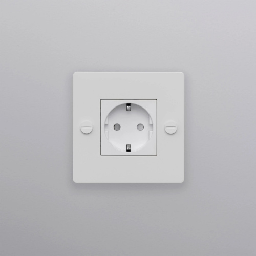 Розетка 1G Schuko Type F white Розетка 1G Schuko Type F white