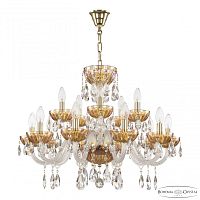 Люстра 5417/10+5/240 G Shampan/M-1H Bohemia Ivele Crystal (Богемия Ивеле Кристалл)