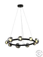 Люстра подвесная черная LED 36Вт D68см Zortes FRITTO ZRS.1888.09