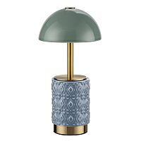 5452/3TL L-VISION ODL_EX26 010 светлая бронза/зеленый/синий/металл/керамика Настольная лампа беспроводная LED*3W 3000K LULU