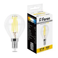 Лампа светодиодная Feron LB-509 Шарик E14 9W 230V 2700K