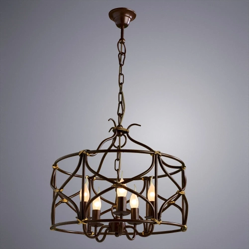 Подвесная люстра Arte Lamp BELLATOR A8959SP-5BR фото 2 Подвесная люстра Arte Lamp BELLATOR A8959SP-5BR фото 2