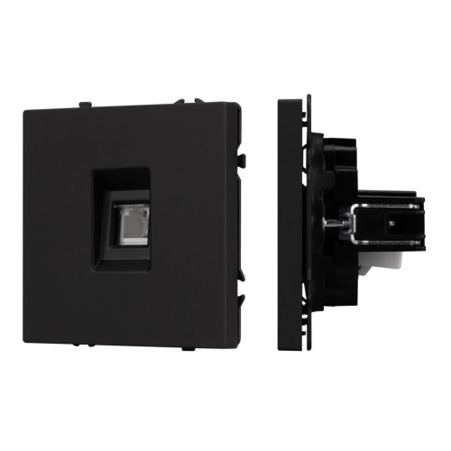 Механизм телефонной розетки SCT-NOBE-MTL1-SFPL-BK (RJ-11, 4C) Arlight 054301 Механизм телефонной розетки SCT-NOBE-MTL1-SFPL-BK (RJ-11, 4C) Arlight 054301