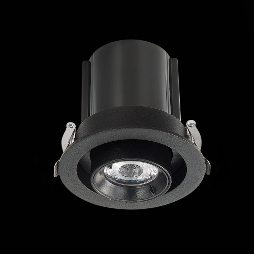 ST702.338.12 Св-к встр. Черный LED 1*12W 3000K 900Lm Ra80 24° IP20 D90xH92 180-240V Встраиваемые светильники фото 4