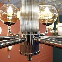 Люстра Cloyd HARMIN C6 / Ø70 см - никель (арт.10131)