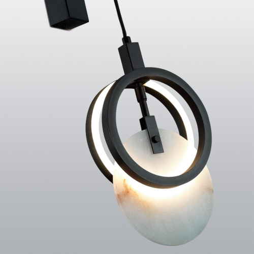 5422/17WL HIGHTECH ODL_EX25 083 черный/металл/алебастр Настенный светильник LED 17W 3000K 986Лм MERCURY фото 6