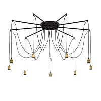 Citilux Эдисон CL451291 Люстра паук Венге Бронза