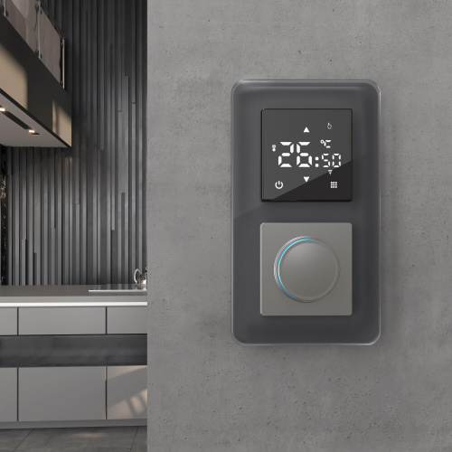 Рамка из стекла на 2 поста Elite графит W0022440 фото 2 Рамка из стекла на 2 поста Elite графит W0022440 фото 2