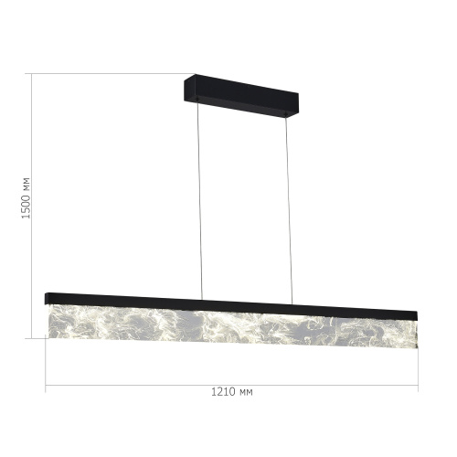 SL6234.403.45 Светильник подвесной ST-Luce Черный/Дымчатый LED 1*45W 4000K SPLENDID фото 2
