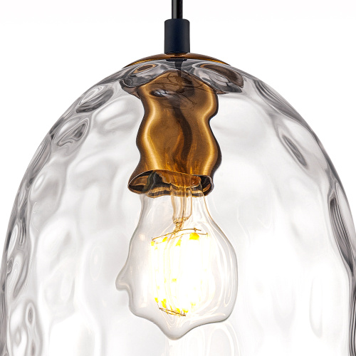 806120 Подвес NUBELLA 1х12W (led) E27 ЧЕРНЫЙ/БРОНЗА/ПРОЗРАЧНЫЙ фото 8 806120 Подвес NUBELLA 1х12W (led) E27 ЧЕРНЫЙ/БРОНЗА/ПРОЗРАЧНЫЙ фото 8