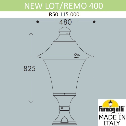 Fumagalli Ландшафтный фонарь FUMAGALLI NEW LOT/REMO R50.115.000.AXH27 фото 2 Fumagalli Ландшафтный фонарь FUMAGALLI NEW LOT/REMO R50.115.000.AXH27 фото 2
