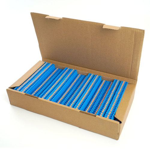 Зажим пружинный, 4-проводной проходной 2 уровня ЗНИ - 2,5 ,JXB PT 2,5 , синий LD575-2-25 фото 5