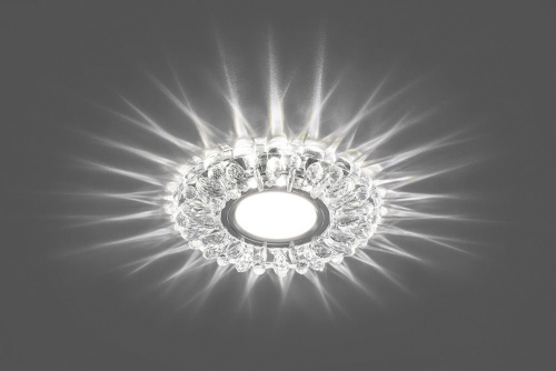 Светильник встраиваемый с белой LED подсветкой Feron CD914 потолочный MR16 G5.3 прозрачный фото 2
