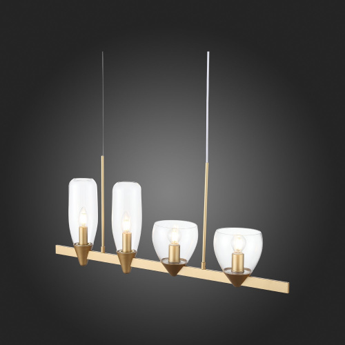 SL1119.203.04 Светильник подвесной ST-Luce Золотистый/Прозрачный E14 4*40W TENERESA фото 6