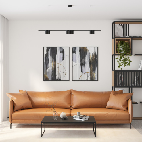 DK4063-BK Подвесной светильник ORBIT, IP20, 7xGU10 LED до 15 Вт, черный матовый, алюминий фото 4