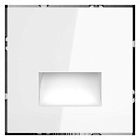 Подсветка светодиодная встраиваемая Voltum S70, (белый глянцевый) VLS070601