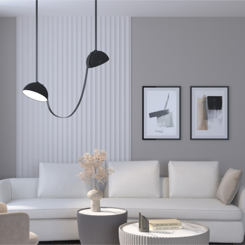 DK5560-BK Cветильник для трека-ремня Belty, серия Flow со светодиодом, D220*H117мм, 48V DC, 24W, RA90, 120°, 4000K, IP20, черный, алюминий фото 7