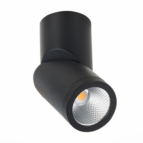 ST650.442.10 Светильник потолочный Черный LED 1*10W 4000K 800Lm Ra>90 38° IP44 D62xH151 165-265V Накладные светильники фото 4
