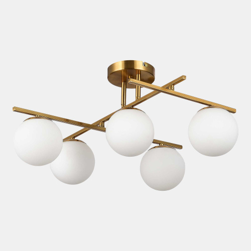 SLE1195-302-05 Светильник потолочный Латунь/Белый E14 5*40W SIERRA фото 8 SLE1195-302-05 Светильник потолочный Латунь/Белый E14 5*40W SIERRA фото 8