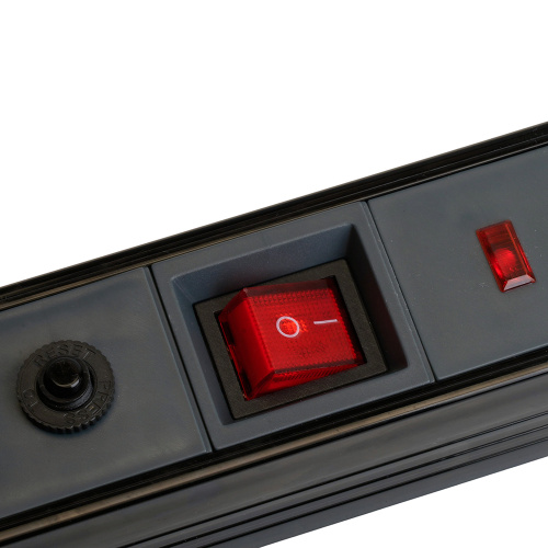 Сетевой фильтр 3-местный с/з STEKKER 3x1мм2, 5 м, 250В, 16А, серия Techno, HM22-31-05, черный фото 6