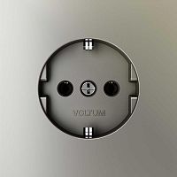 Розетка встраиваемая Voltum S70 с заземлением 16А, (шелк) VLS040104
