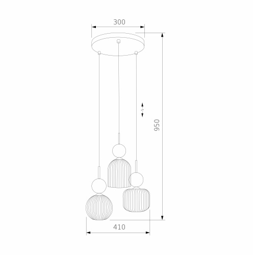 Подвесной светильник со стеклянными плафонами 11148 Sophia Green Cognac фото 2 Подвесной светильник со стеклянными плафонами 11148 Sophia Green Cognac фото 2