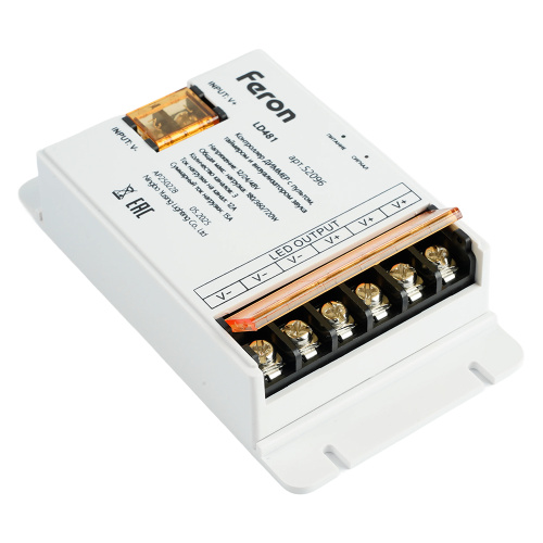 LD481 Контроллер ДИММЕР с пультом, таймером и визуализатором звука, 12-24-48V фото 5