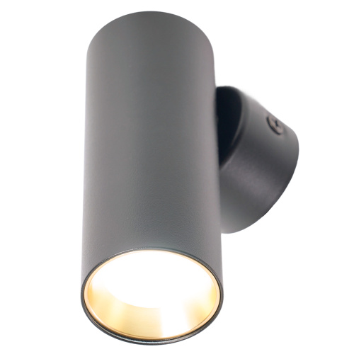 Светильник Feron ML1015 настенный под лампу GU10, черный + золото фото 3