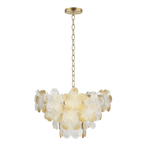 SL6240.203.06 Светильник подвесной ST-Luce золотистый/Прозрачный, янтарный E14 6*60W TENDER фото 7