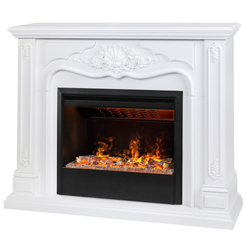 Электрокамин RealFlame Victoria 26 WT белый с очагом 3D Helios 26 SBG фото 3 Электрокамин RealFlame Victoria 26 WT белый с очагом 3D Helios 26 SBG фото 3