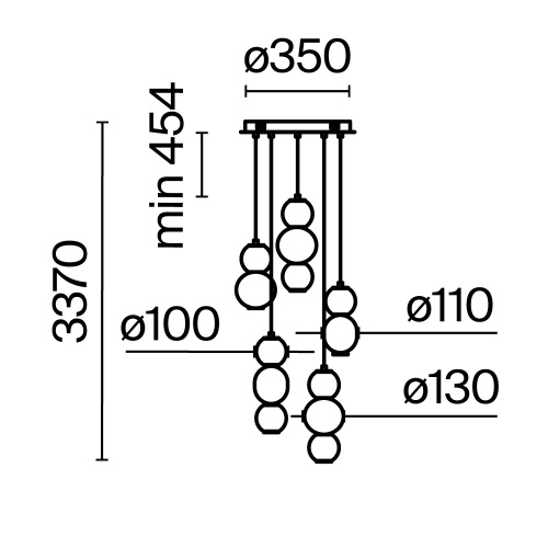 Подвесной светильник Maytoni MOD273PL-L80G3K фото 14