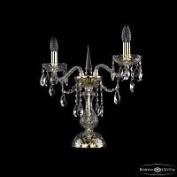 Настольная лампа хрустальная 1415L/2/141-39 G