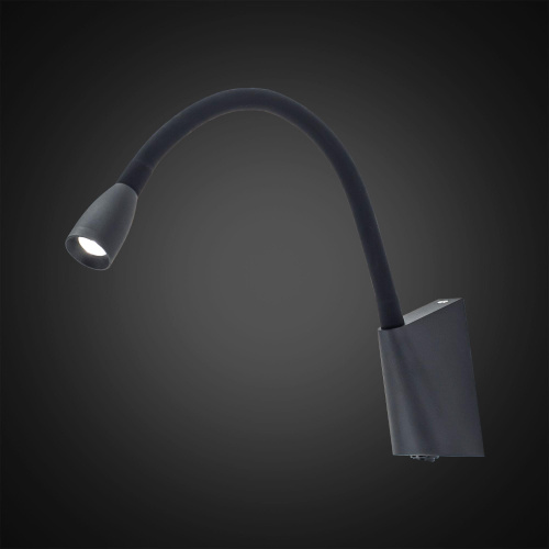 Citilux Декарт CL704341 LED Бра гибкое с выключателем Чёрное фото 2 Citilux Декарт CL704341 LED Бра гибкое с выключателем Чёрное фото 2