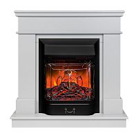 Электрокамин RealFlame Selena STD GR платиновый с очагом Majestic Lux Black