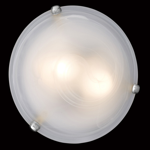 153/K хром GLASSI SN 185 Светильник стекло/белое E27 2*60Вт D300 DUNA фото 6