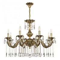 Люстра с хрустальными подвесками AL79101/8/250 A GB Bohemia Ivele Crystal (Богемия Ивеле Кристалл)