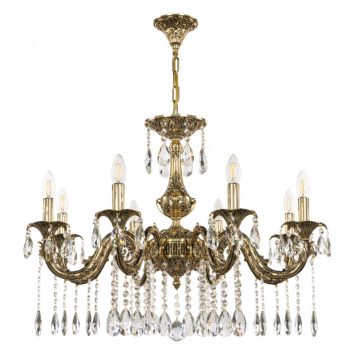 Люстра с хрустальными подвесками AL79101/8/250 A GB Bohemia Ivele Crystal (Богемия Ивеле Кристалл)
