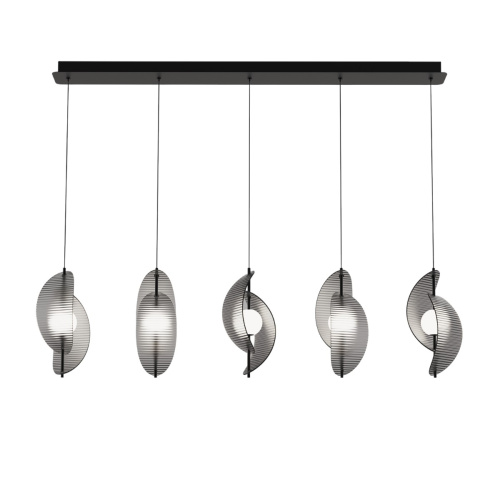 Подвесной светильник MD24030035-5B black/smoky