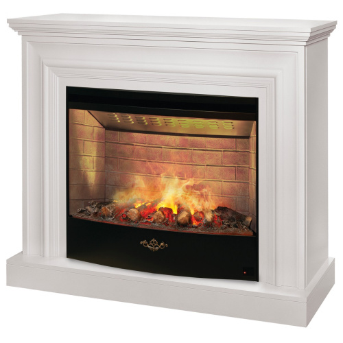 Каминокомплект WESTON/ФАБИО Белый матовый с очагом Электроочаг FIRESTAR/ФАЕРСТАР 33 фото 2