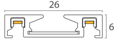 IT09-9020 black tube накладной магнитный шинопровод фото 2